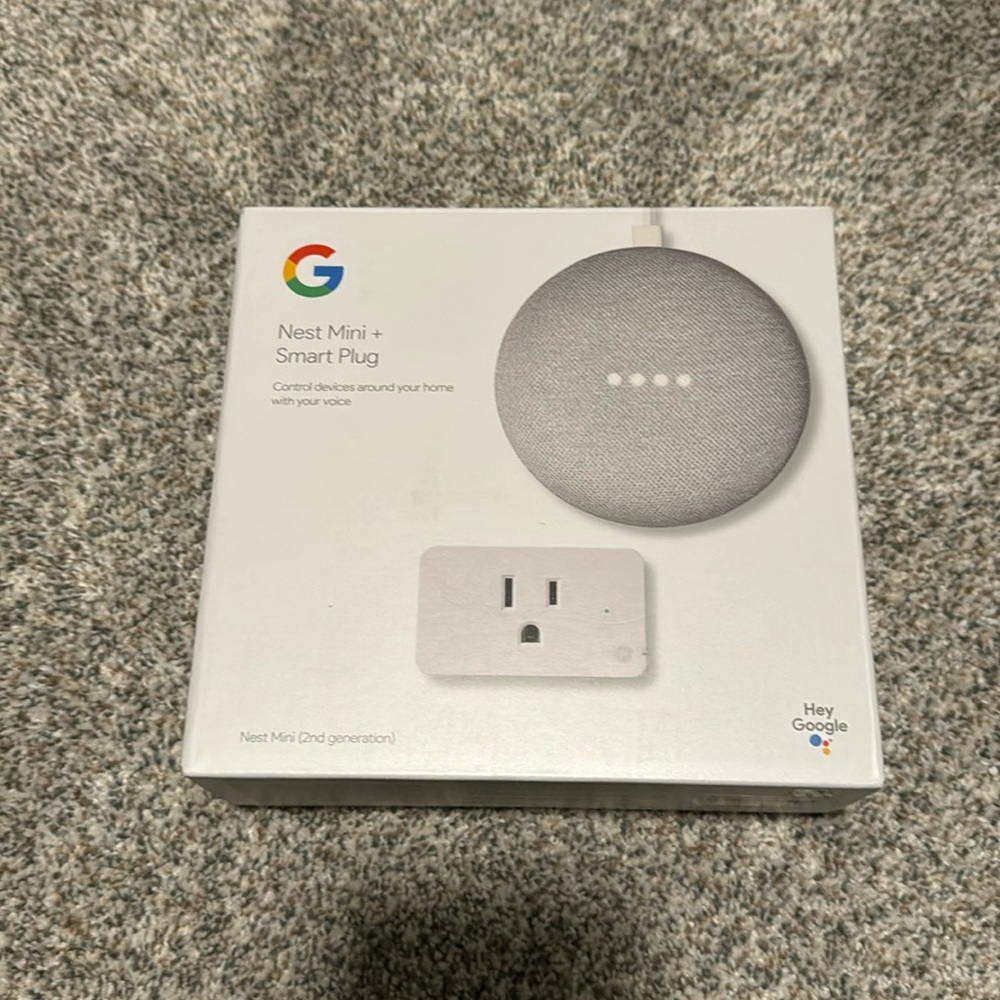 Google Nest Mini + smart plug (second generation)
